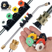 Lancia Alta Pressione M22M Pro 5Q – Set 5 Ugelli 1/4" | Compatibile con Idropulitrici Kranzle, Makita, Oleo-Mac