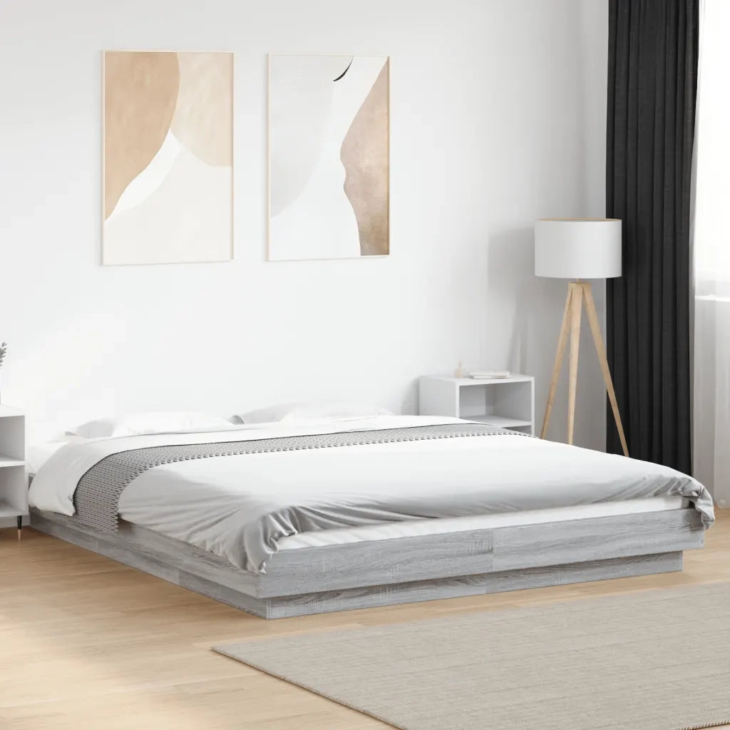 Giroletto Grigio Sonoma 160x200 cm in Legno Multistrato 3281180
