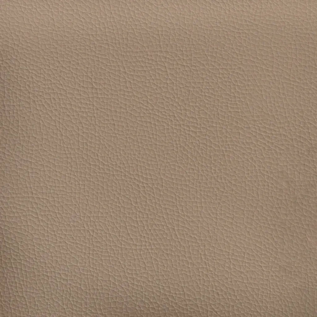 Divano a 3 Posti con Poggiapiedi Cappuccino 180cm in Similpelle