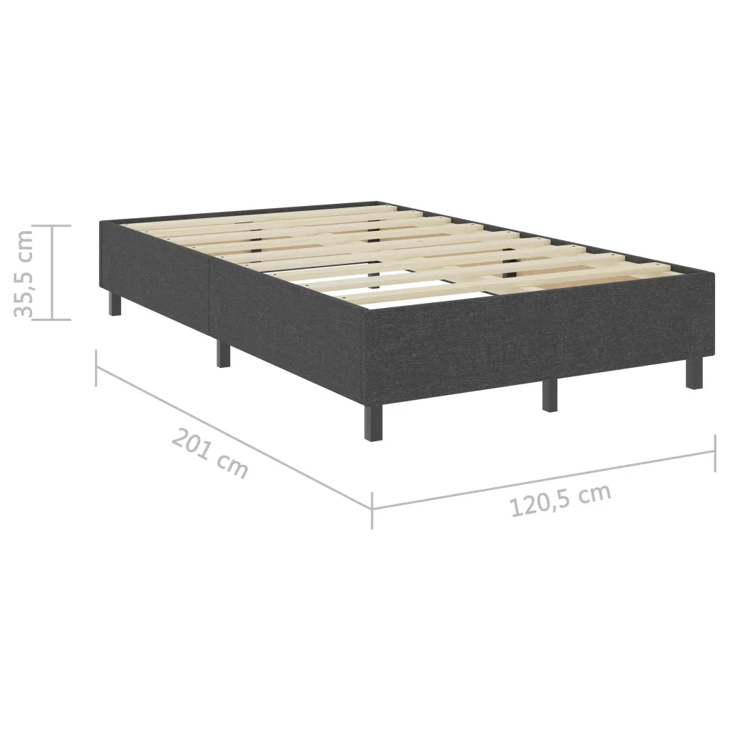 Letto a Molle Grigio in Tessuto 120x200 cm 287463