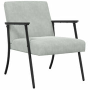Poltrona | Sedia Relax Grigio chiaro 59 x 75 x 78 cm Velluto
