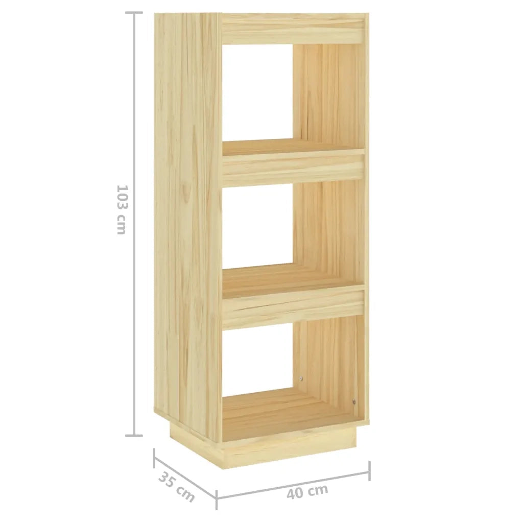 Libreria/Divisorio 40x35x103 cm in Legno Massello di Pino 810844