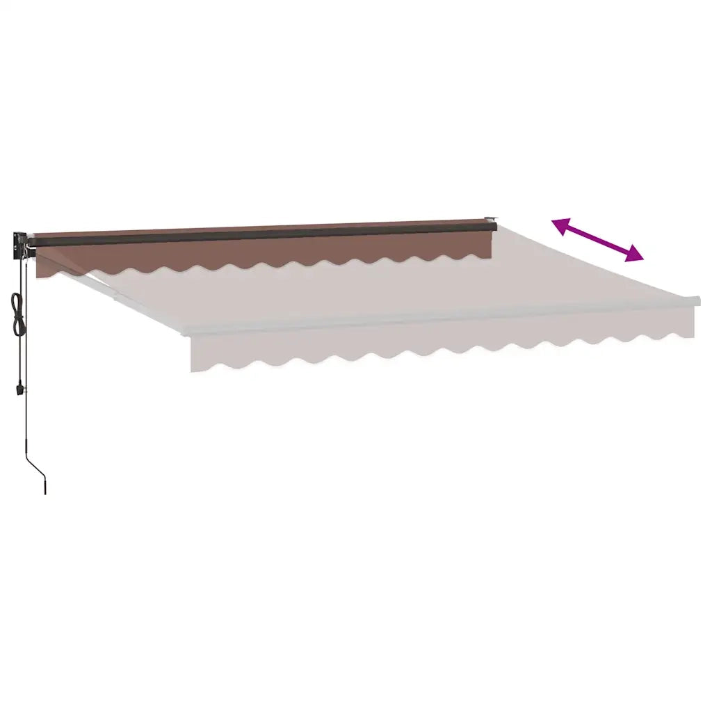 Tenda da Sole Retrattile Automatica Marrone 350x250 cm 3215714
