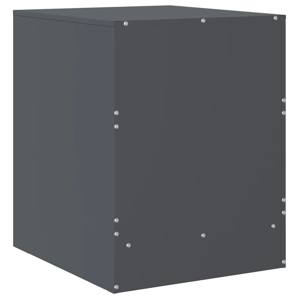 Comodini 2 pz Antracite 34,5x39x44 cm in Acciaio 841624