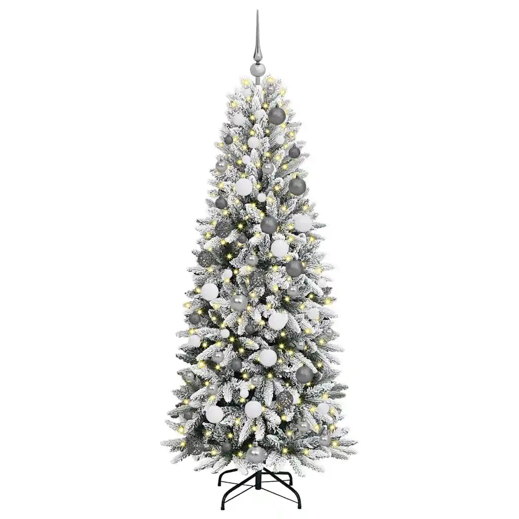 vidaXL Albero di Natale artificiale Bianco 180 cm PVC