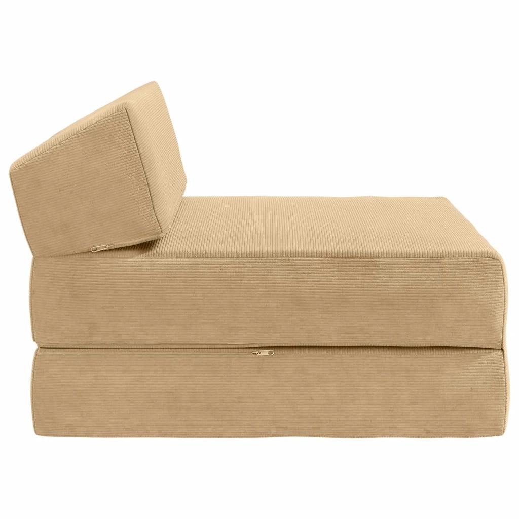 Divano Letto Pieghevole Verde Grigio 60 x 70 x 41 cm Tessuto