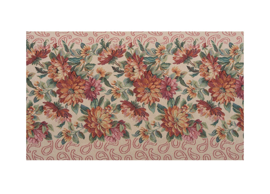 Tappeto Passatoia In Tessuto Jacquard Linea Emozioni Disegno Dalia Terra - 57x230 - Terra