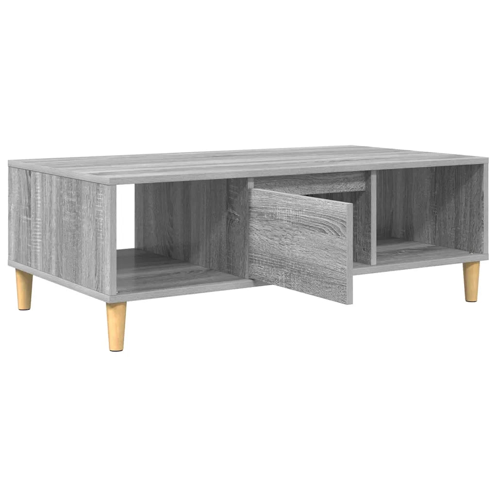 vidaXL Tavolino da salotto Grigio sonoma 103.5 x 60 x 35 cm