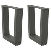 Gambe per Tavolino da CaffÃ¨ a Forma di V 2 pz Antracite 40x(30-31,3) cm Acciaio