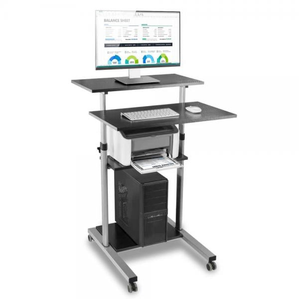 TECHLY ICA-TB TPM-3 - POSTAZIONE CARRELLO PC CON ALTEZZA REGOLABILE