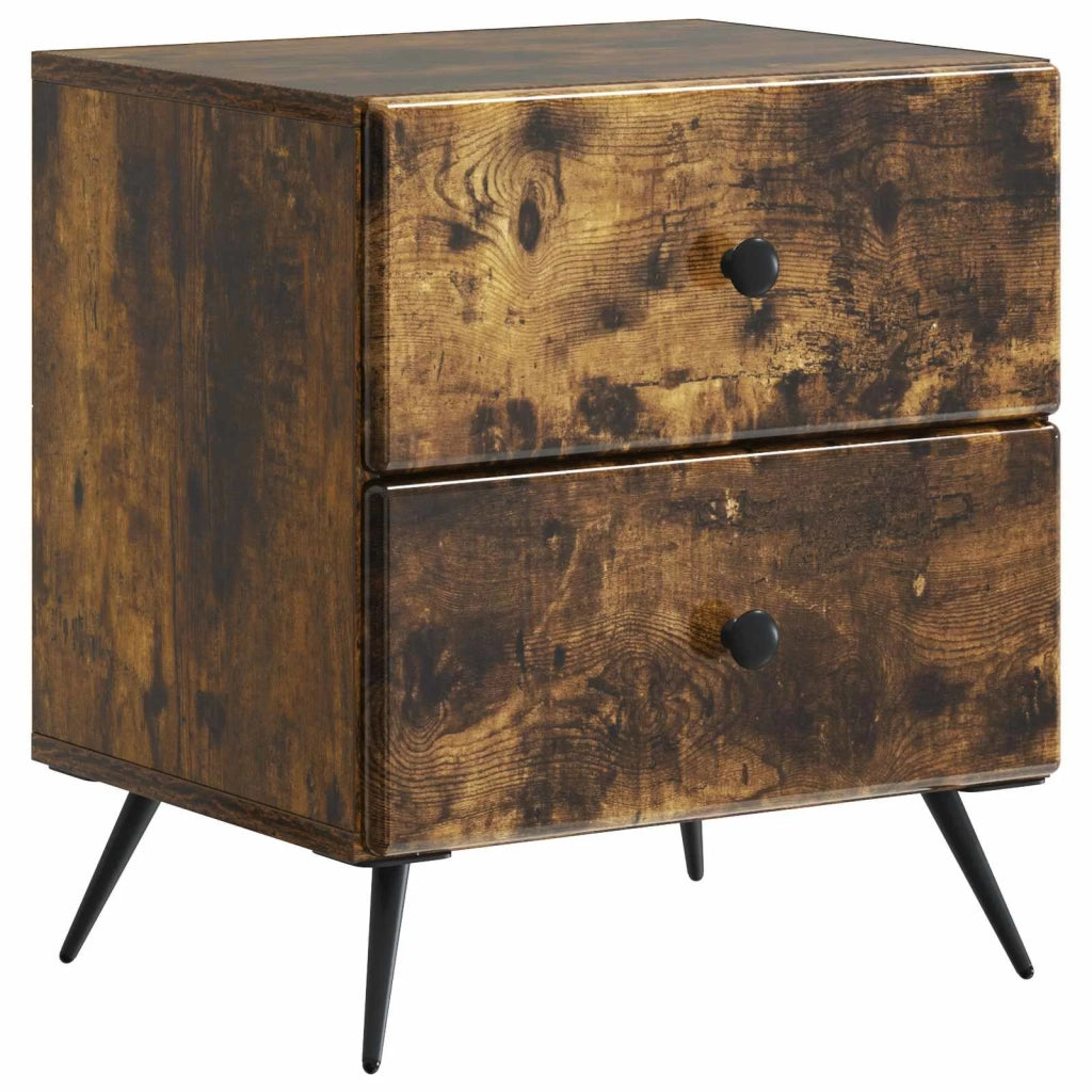 Armadio da Notte Rovere Fumo 43 x 34,5 x 47,5 cm 895455