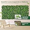 Pianta Finta da Esterno ed Interno, Pianta Artificiale per Decorazione Festa e Matrimonio da Salotto, Balcone e Giardino, Siepe Artificiale ed Estensibile (Pothos)
