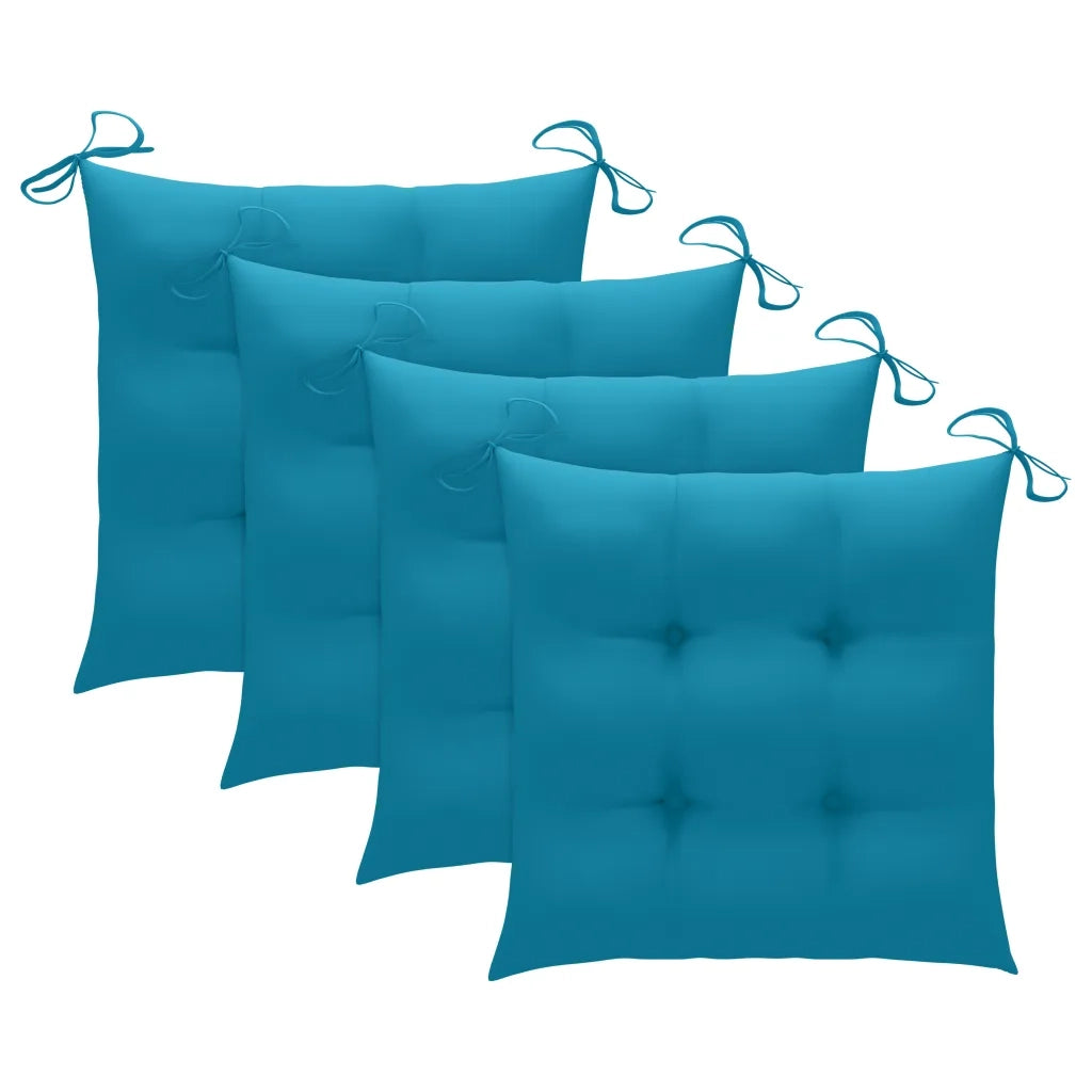 Set da Pranzo da Giardino 5 pz Pieghevole con Cuscini in BambÃ¹ cod mxl 35845