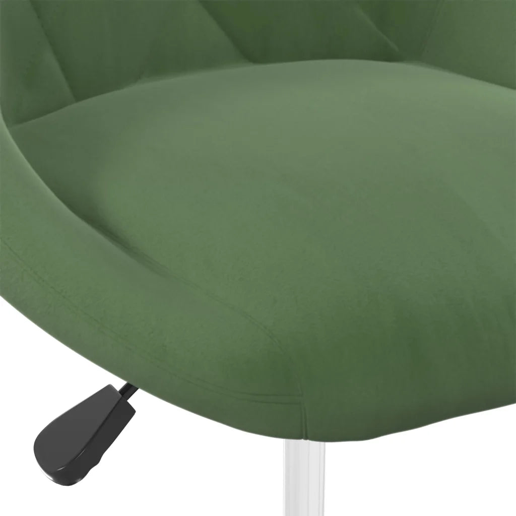 Sedie da Pranzo Girevoli 2 pz Verde Scuro in Velluto 335286