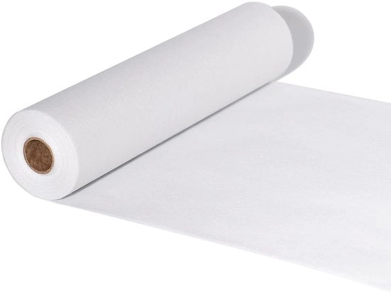 Telaio da tavola in non-tessuto bianco, 25m x 30cm, tovaglia decorativa per tavolo, tovaglia da tavola in rotolo per compleanni, matrimoni, battesimi, cresime e altri eventi festivi