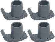 Pacco da 4 di cuscinetti in gomma per staffe, accessori per staffe universali essenziali per anziani, accessori per staffe per anziani - 25 mm, grigio - 25mm