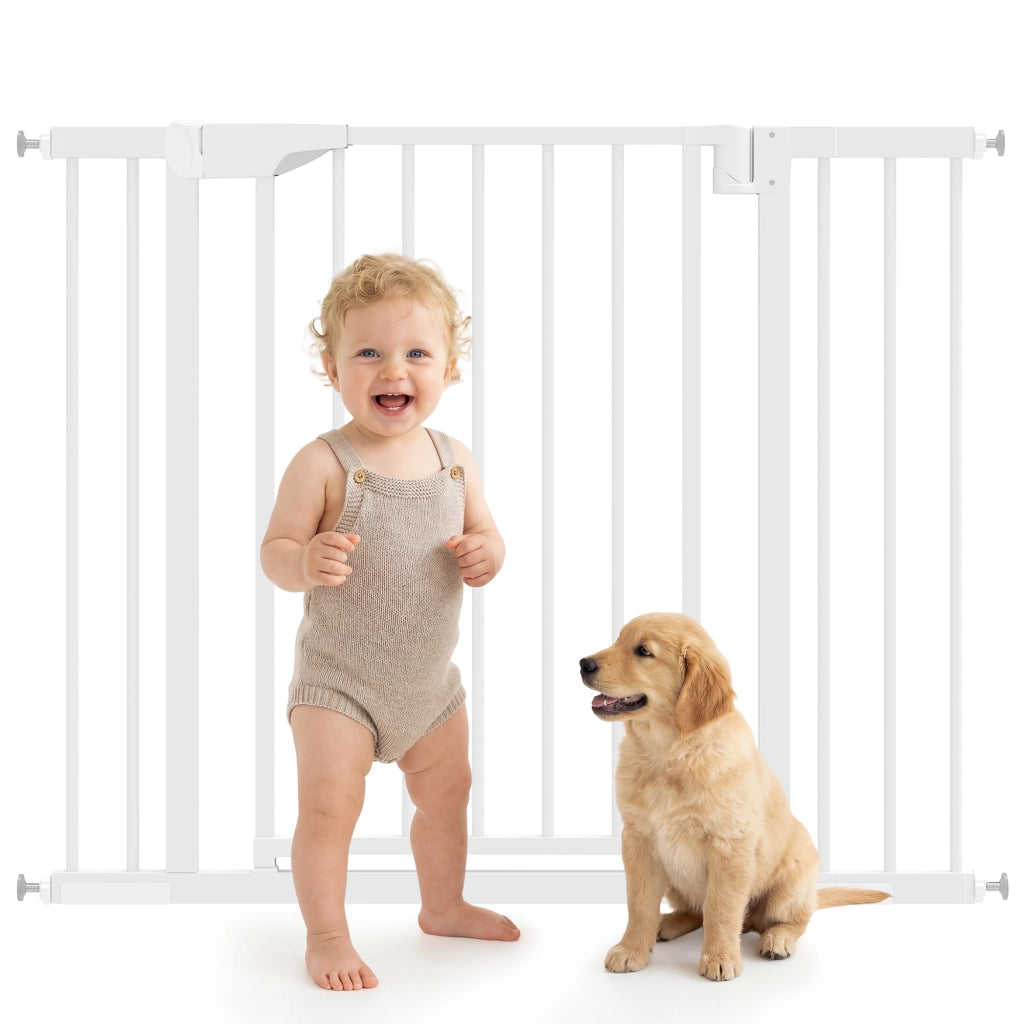 Barriera di sicurezza per bambini e cani ¨C zephmum ¨C 76-102 cm bianco