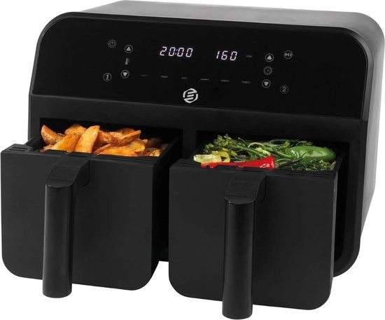 Frittoia a Doppia Zona - Doppio Forno - Cucina Duplice - Frittura ad Aria - Diversi Programmi - Zona Doppia - Mega