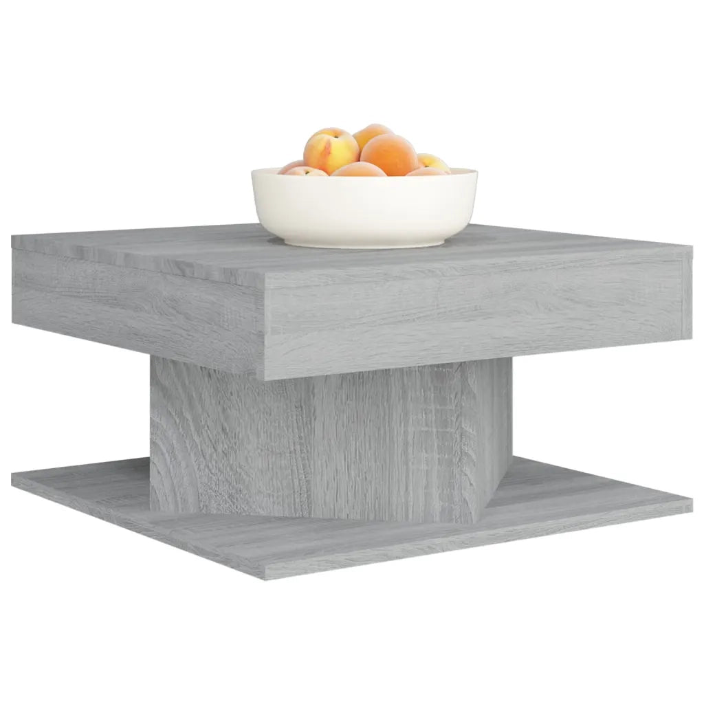 Tavolino da Salotto-Tavolino da soggiorno-Tavolo Grigio Sonoma 57x57x30 cm Legno Multistrato