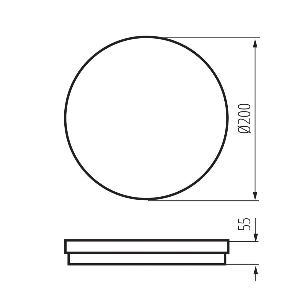 Plafoniera LED Kanlux BENO ECO 20cm 12W CCT IP65 bianca