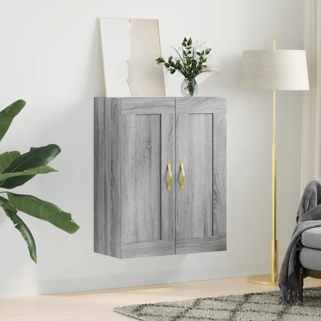 Mobile a Parete Grigio Sonoma 69,5x34x90 cm Legno Multistratocod mxl 126260