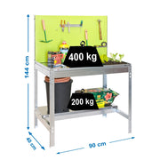 SIMONGARDEN BT2 900X400 GALVA/VERDE