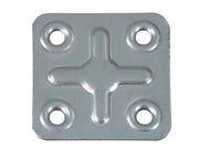 PIASTRA DI GIUNZIONE 4 FORI- - mm.40x40 - 200 pezzi