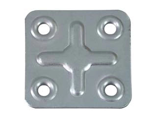 PIASTRA DI GIUNZIONE 4 FORI- - mm.40x40 - 200 pezzi