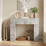 Tavolino da salotto Grigio Cemento 102 x 35 x 75 cm 899930