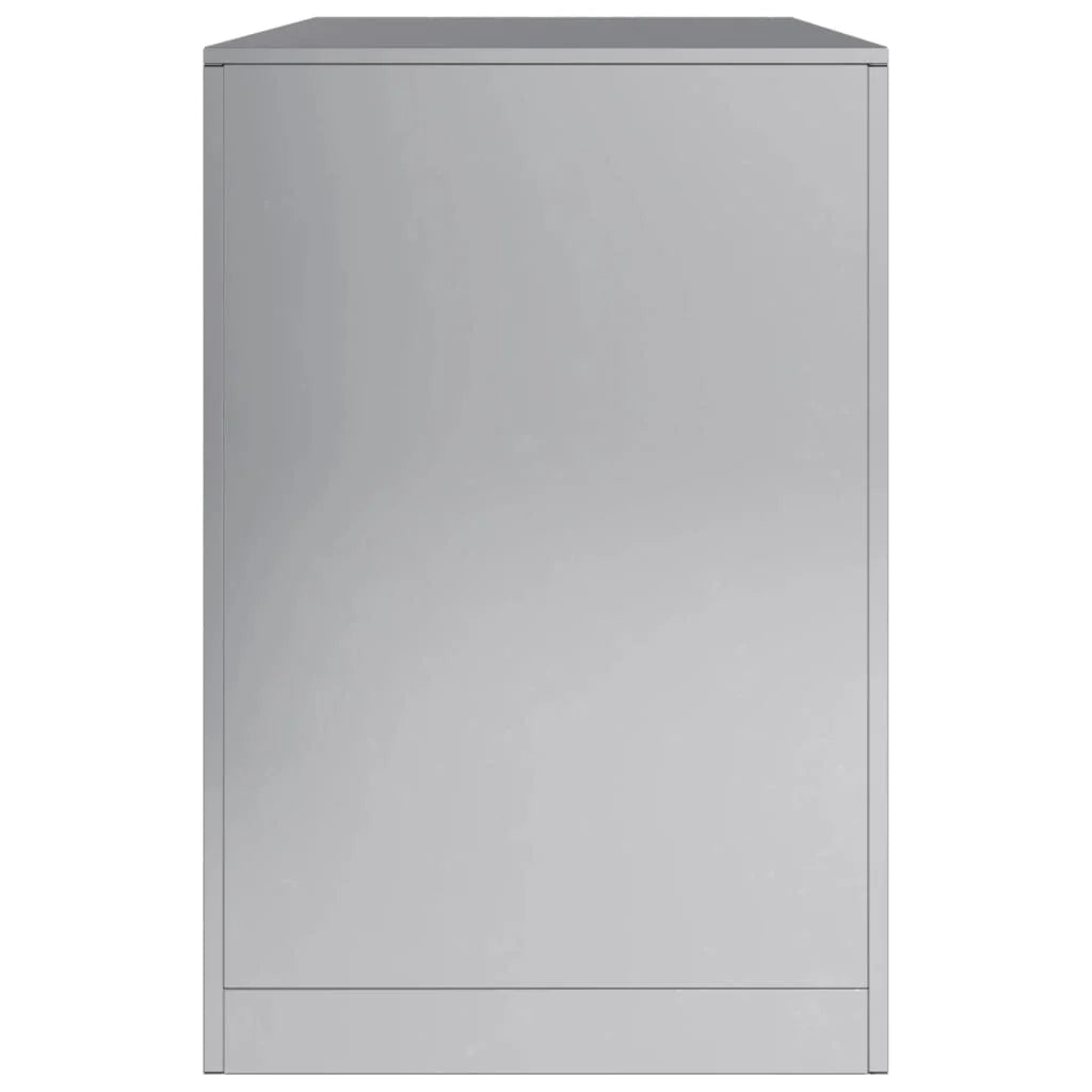 Portalegna 100 x 40 x 60 cm acciaio zincato grigio 02_0043696