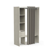 Guardaroba grande Elettori, Mobile camera da letto, Cabina armadio portabiti, Armadio appendiabiti, 119x50 h183 cm, Rovere