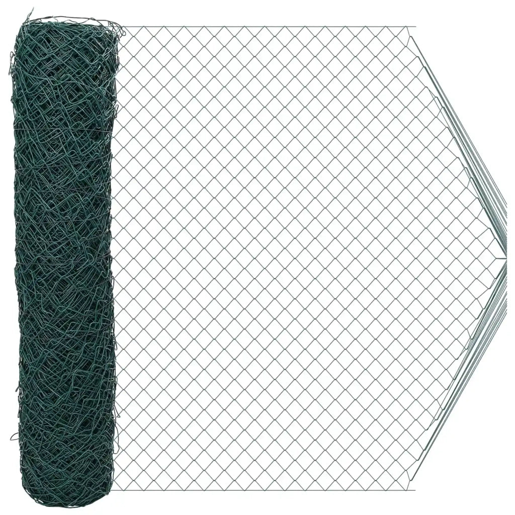 Recinzione a rete metallica Verde 2 x 10 m Acciaio CFW5562890