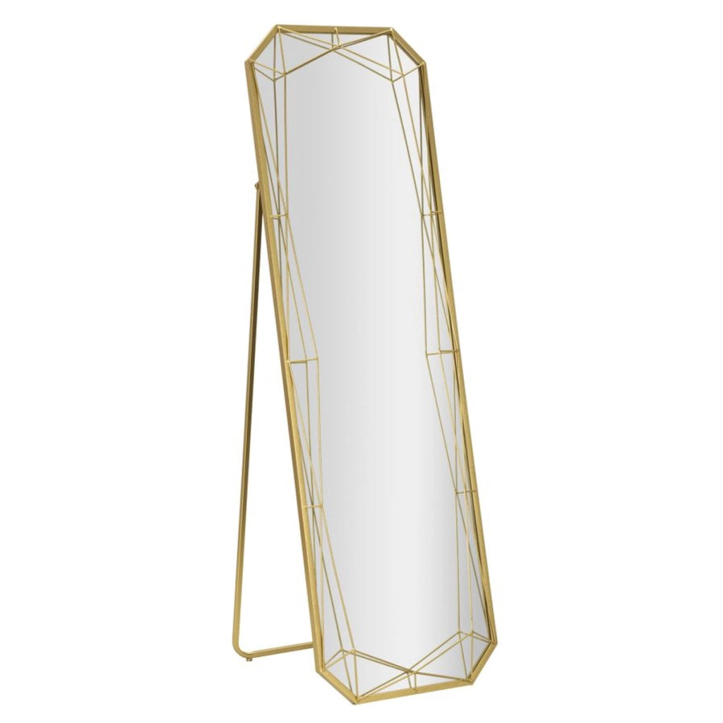 Specchio da Terra VKH1052, Oro, Vetro, 46x2x153 cm