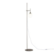 Maytoni Lampada da terra contemporanea Erich 1 luce E14 nichel metallo diffusore vetro