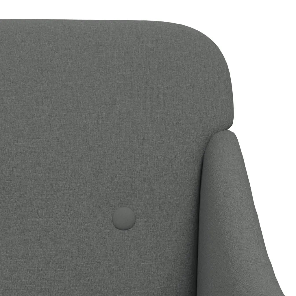 Poltrona Grigio Scuro 63x76x80 cm in Tessuto 351475