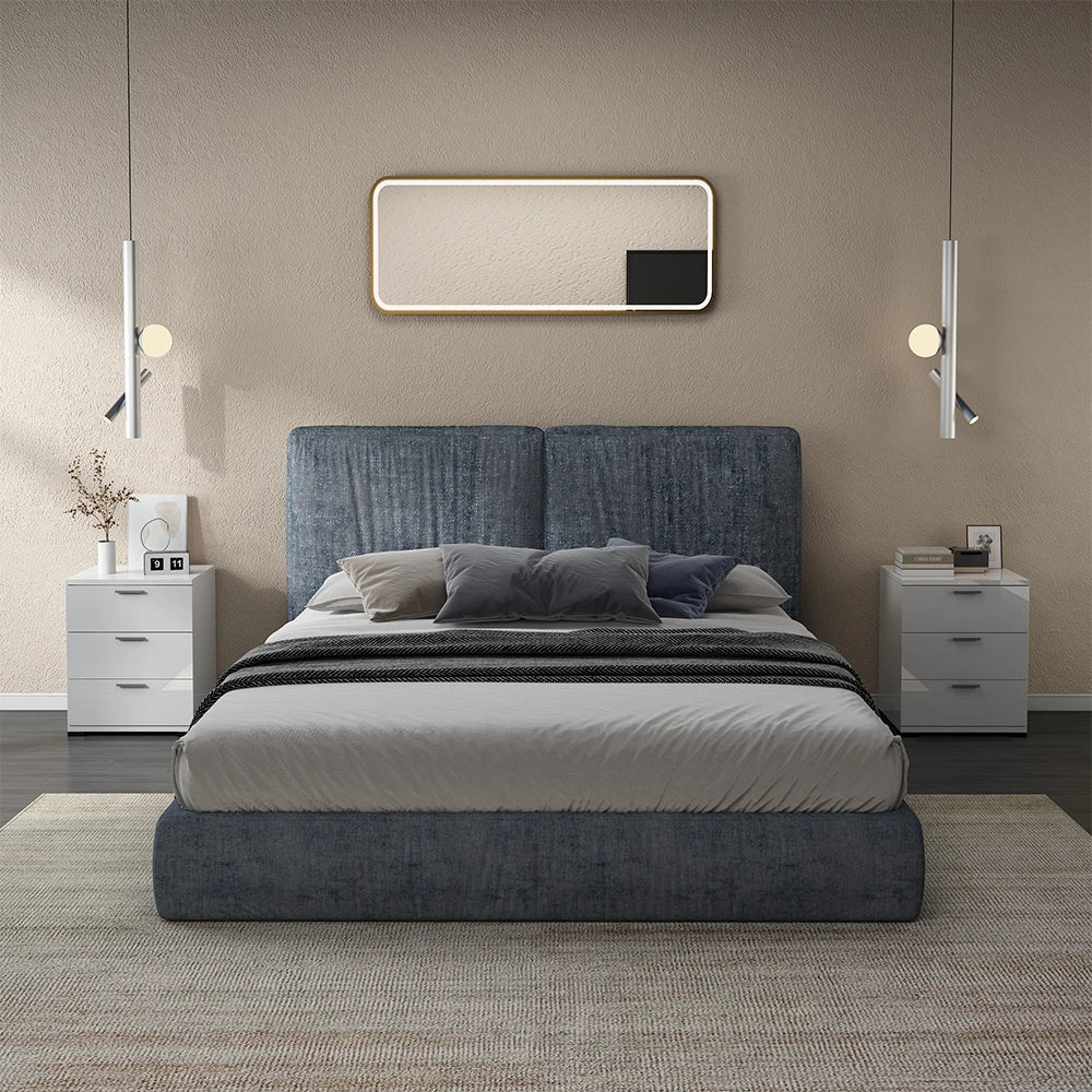 Vicco Comodino camera da letto Bianco lucido 46.2 x 60 cm