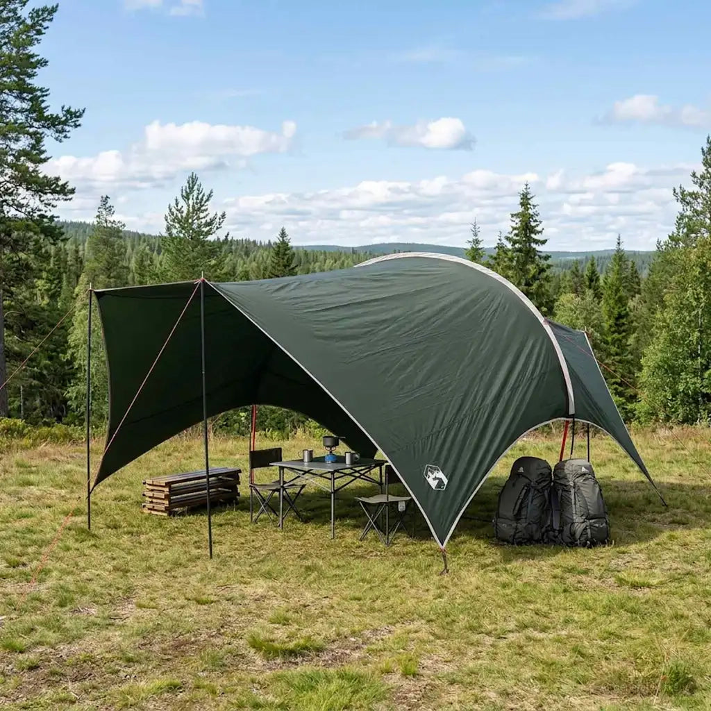 Telo da campeggio resistente all'acqua Verde militare 42028594