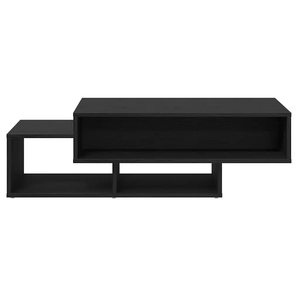 Tavolino Salotto Rovere Nero 105x55x32 cm Legno Multistrato