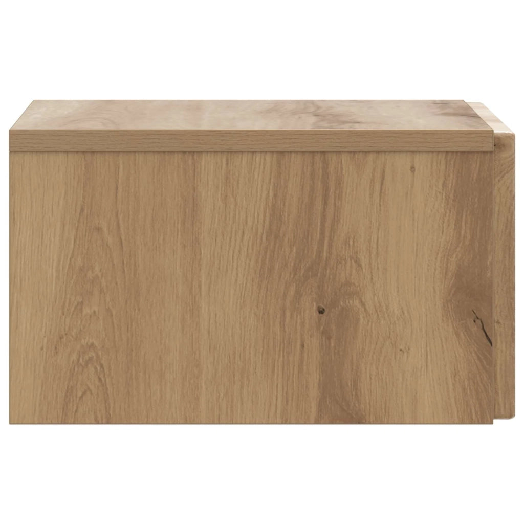 Mobiletto da notte a muro Rovere Artigianale 33 x 34,5 x 20 cm