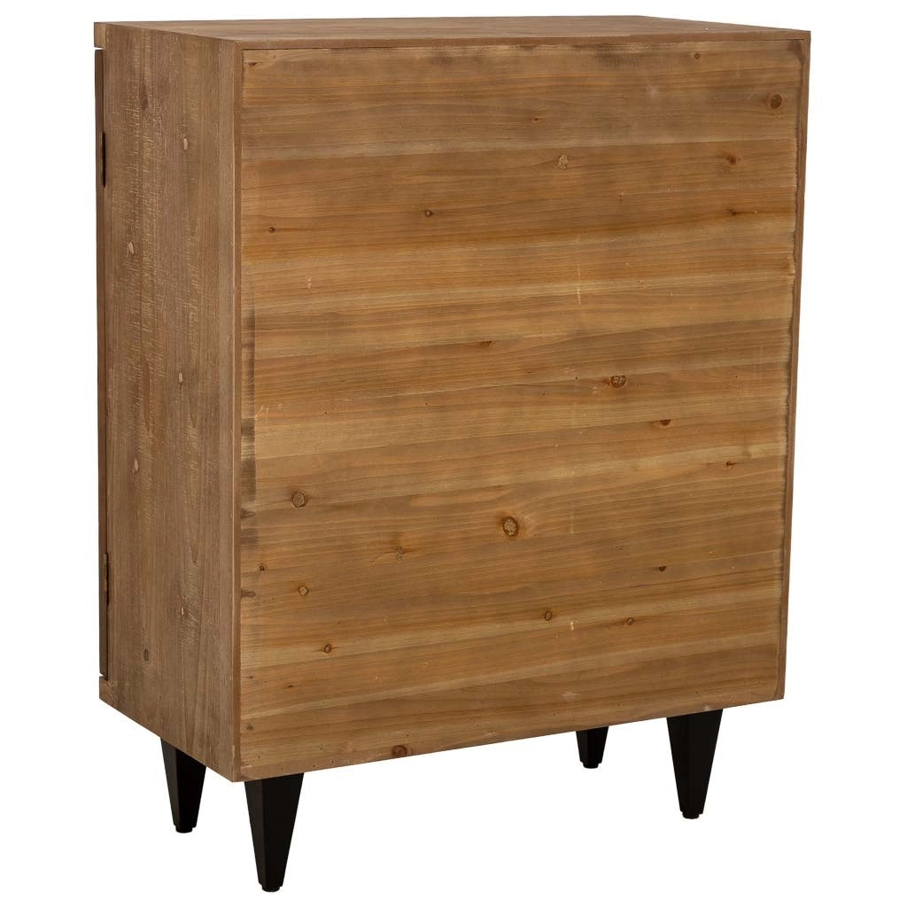 Mobile da ingresso in legno con 2 ante marroni 74x38x96h cm