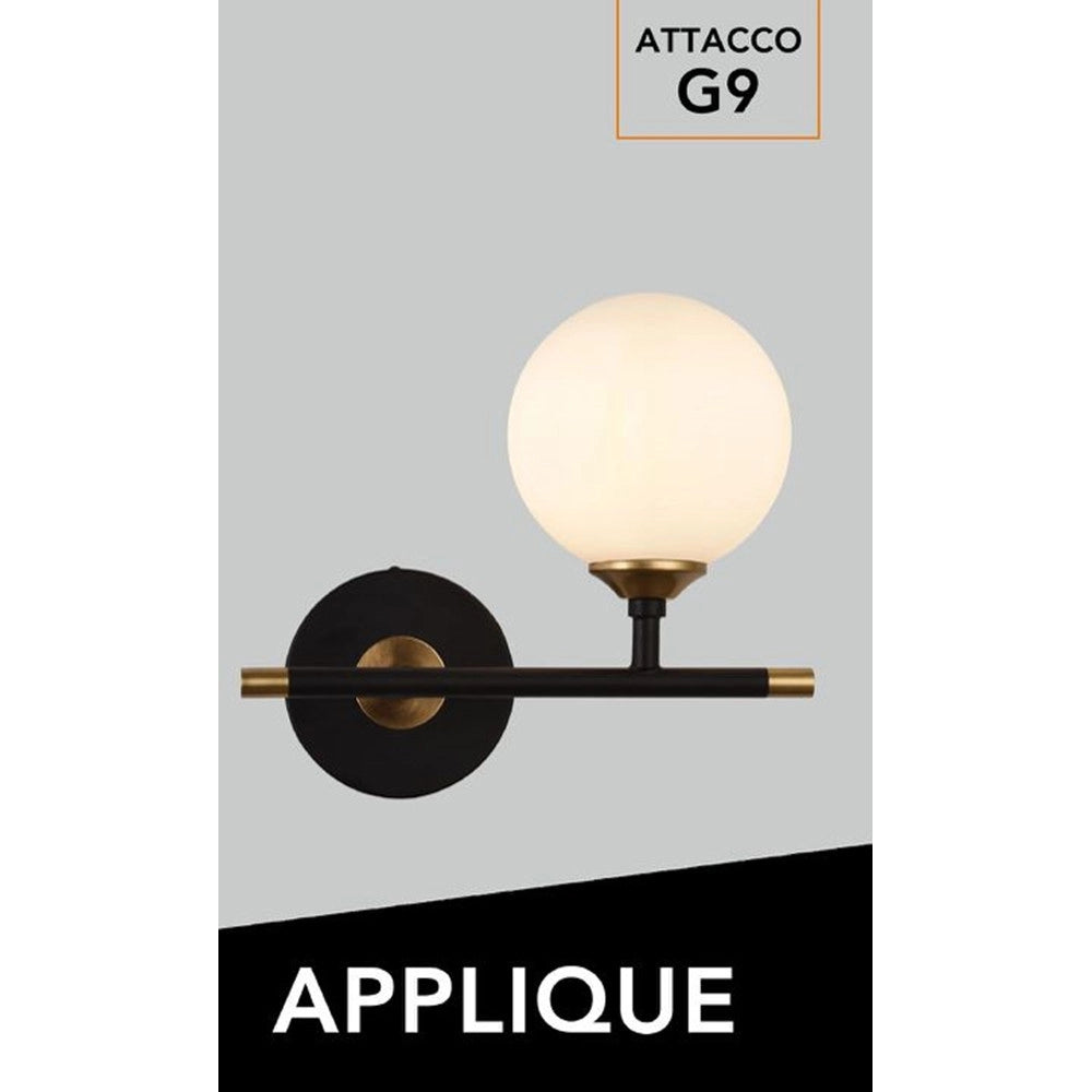 Trade Shop - Applique A Parete 1 Sfera Illuminazione Decorativa Contemporaneo Con Attacco G9 I20 Aq60 -