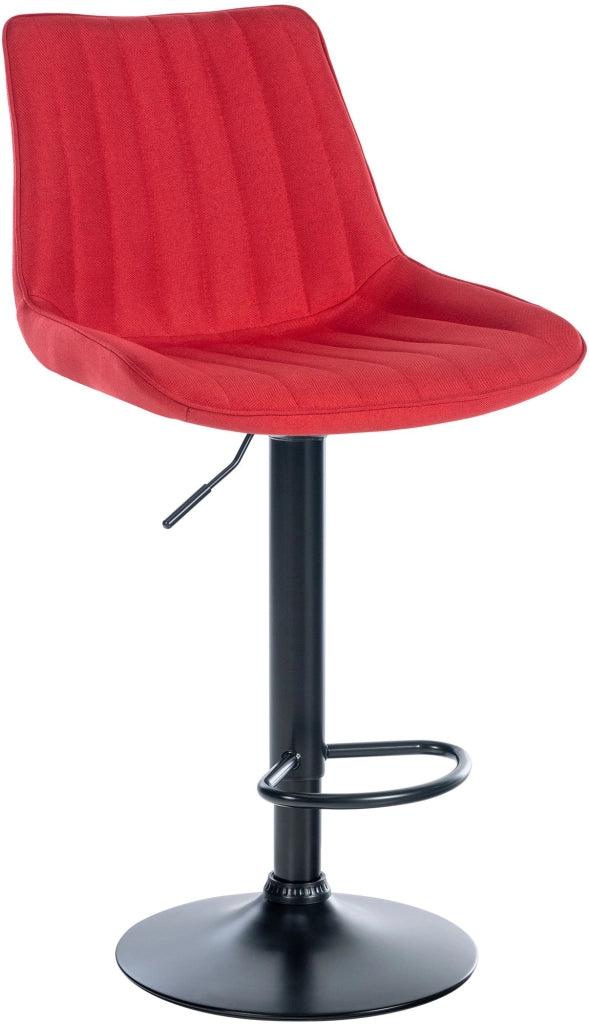 Sgabello Toni Tessuto rosso,nero
