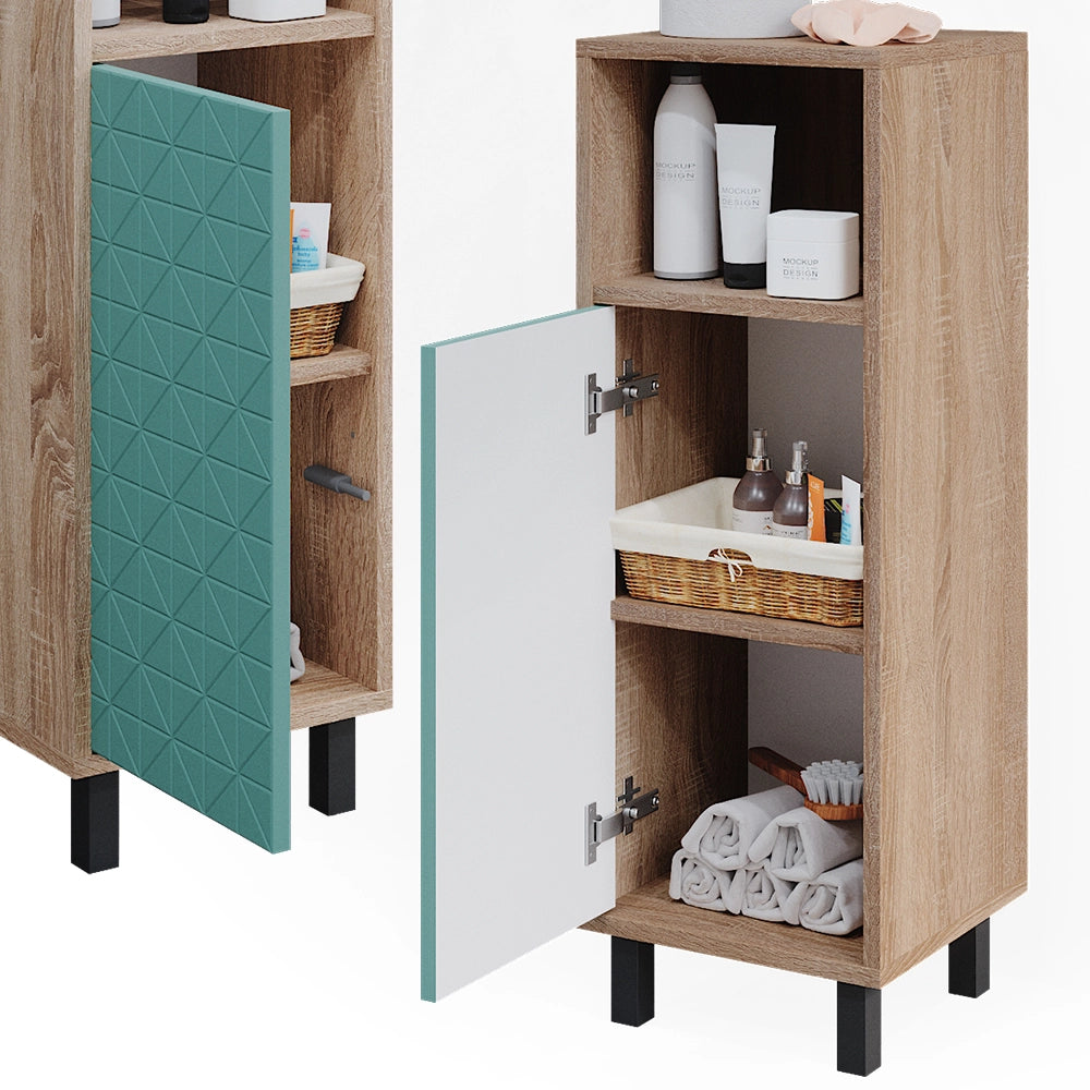 Mobiletto bagno Agasta Verde menta 30 x 87.2 cm Vicco