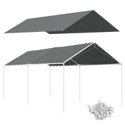 Copertura per carport 3x6 m ¨C zephmum ¨C 48 elastici con pallini
