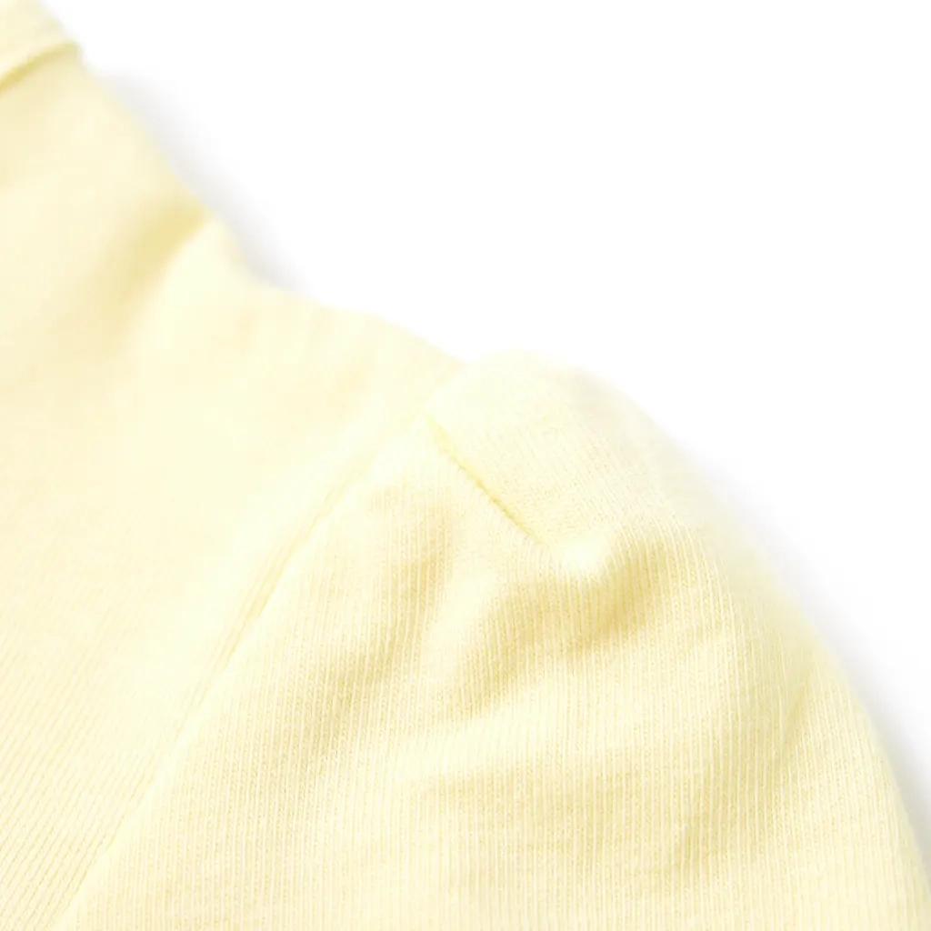 Maglietta da Bambina Giallo Tenue 92 10579