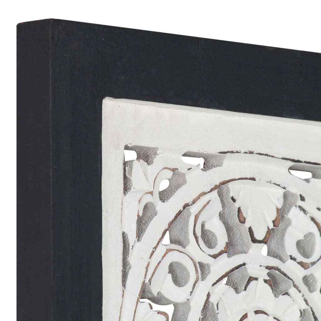 Decorazione artistica Nero e Bianco 40 x 40 x 1,5 cm
