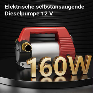 Pompa autoadescante per trasferimento diesel gasolio 12V / 160W 40 l/min