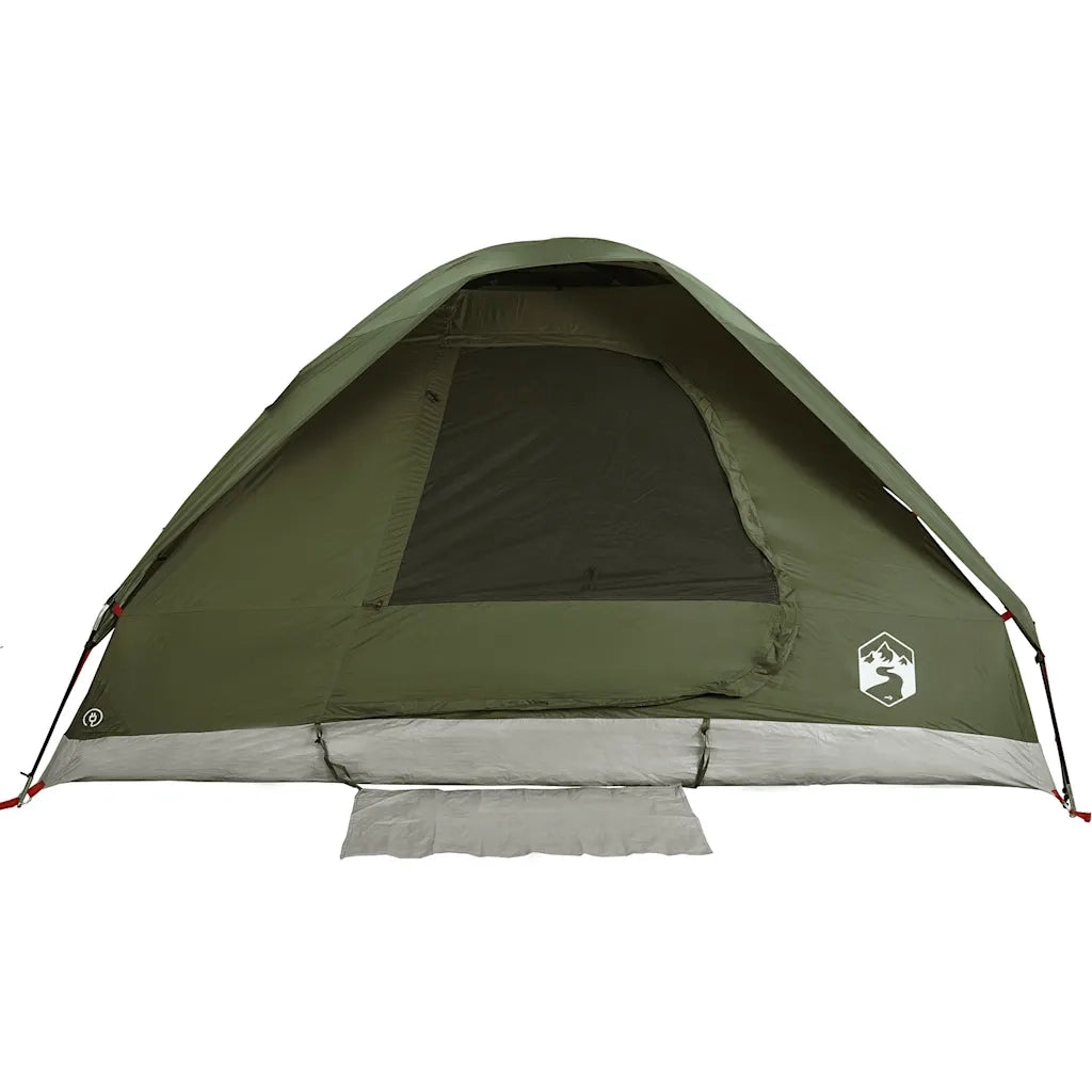 vidaXL Tenda da Campeggio a Cupola 2 Persone Verde Oliva Impermeabile