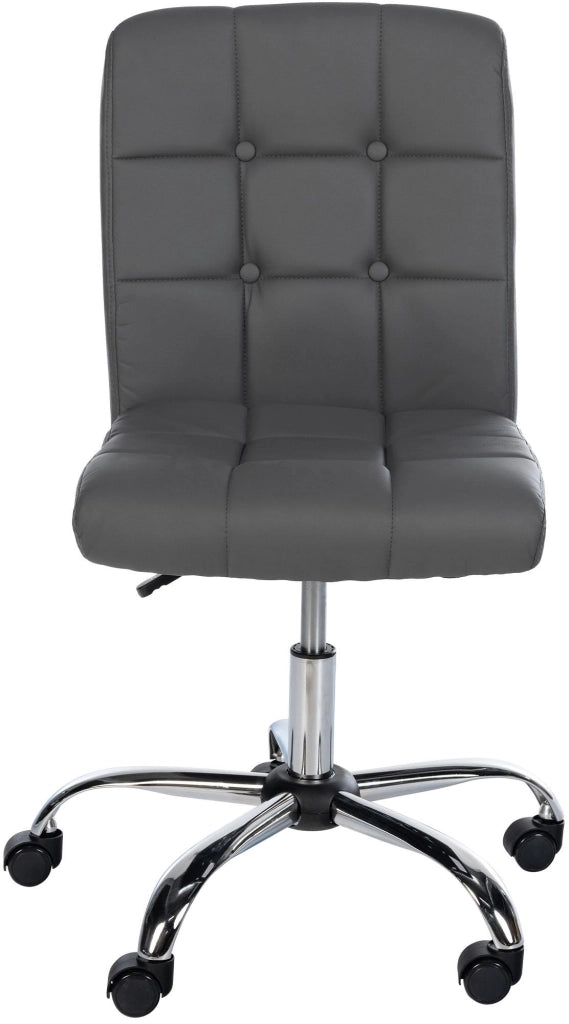 Sedia da ufficio Trenton in similpelle grigio