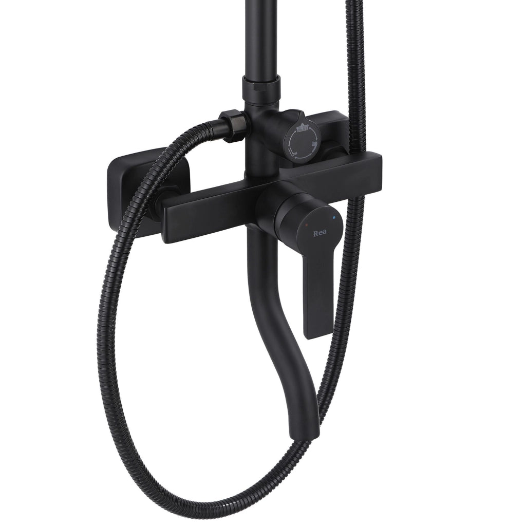 Set Doccia Rea Argus Black Matt